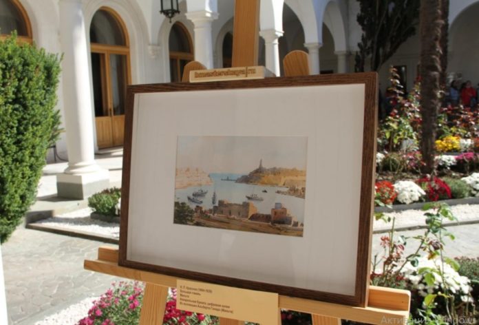 В Ливадийском дворце открылась выставка «Мальтийские акварели архитектора Н. П. Краснова», видео