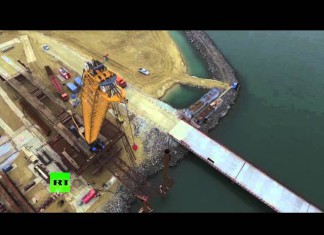 Видео — грандиозное строительство Керченского моста