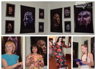 Выставка масок таштыкской культуры в Бахчисарае, Крым