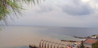 Как Хастабаш заливает акватории Мисхора и Алупки после ливней