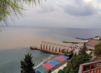 Как Хастабаш заливает акватории Мисхора и Алупки после ливней