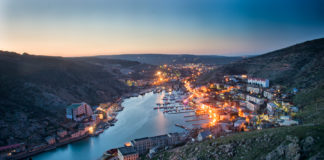 WEB-Камера в Балаклаве вид на набережную из отеля Kuprinn Web-камера на набережной Балаклавы