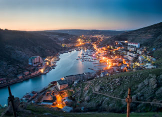 WEB-Камера в Балаклаве вид на набережную из отеля Kuprinn Web-камера на набережной Балаклавы