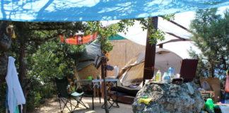 Отдых с палаткой в Крыму — палаточный лагерь Гераклея, Ласпи