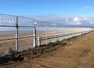60-км граница между Крымом и Украиной- для защиты от диверсантов и мелких пакостей