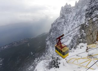 Канатная дорога на Ай-Петри закрыта до середины апреля (примерно)