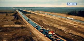 Стройка объезда пещеры с останками мамонтов на трассе «Таврида» в районе пос.Зуя Объезд древней пещеры с останками мамонтов на трассе Таврида, Крым