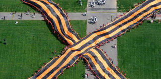 Георгиевская лента площадью более 2000кв.м. от Останкинской башни отправится в Севастополь