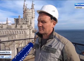 Началась реконструкция музея-дворца «Ласточкино гнездо», ноябрь 2019