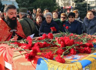 В Крыму почтили память и захоронили останки бойцов, погибших в годы Великой Отечественной войны В Крыму простились и захоронили останки бойцов, погибших в боях в годы Великой Отечественной войны