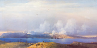 Крым-онлайн: Музей Айвазовского в Феодосии, картина И.К.Айвазовского «Осада Севастополя» (1854) Айвазовский Осада Севастополя