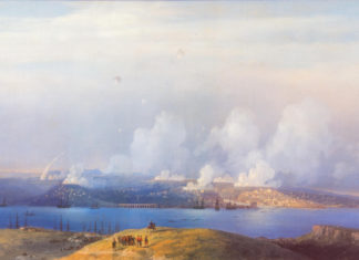 Крым-онлайн: Музей Айвазовского в Феодосии, картина И.К.Айвазовского «Осада Севастополя» (1854) Айвазовский Осада Севастополя