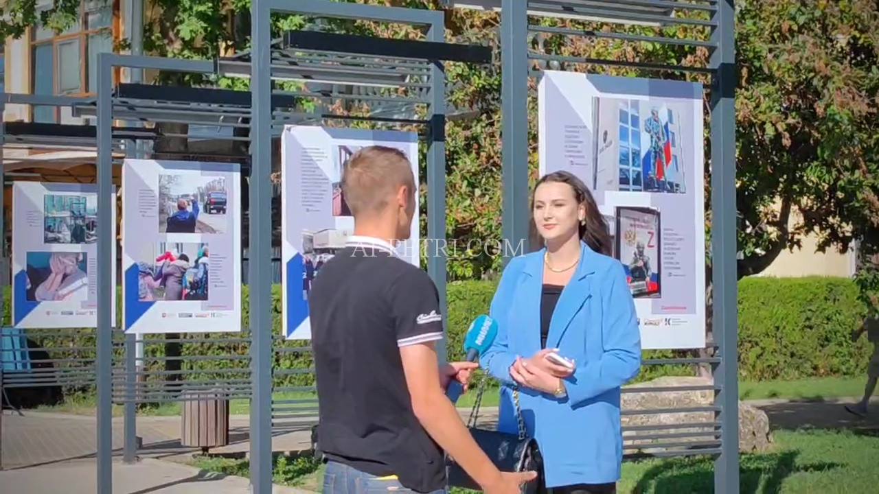 В парке имени Ю. Гагарина Симферополя организована фотовыставка «Своих не бросаем»