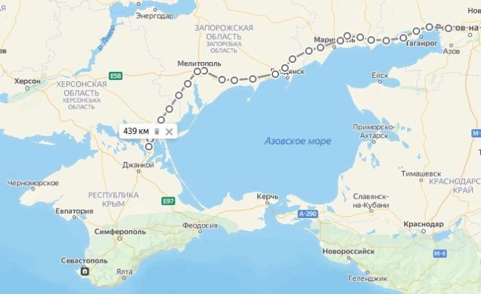 Открыт сухопутный мост из России в Крым через Донбасс, сообщил министр обороны России С.К.Шойгу