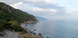 Дикий пляж в Никите на мысе Мартьян, Ялта Дикий пляж в Никите на мысе Мартьян, Ялта