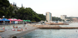 Поселок Мисхор, набережная и пляж с «Русалкой», фотообзор август 2013 Поселок Мисхор, набережная и пляж с "Русалкой", фотообзор август 2013