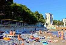 Мисхор, набережная и городской пляж Мисхора, много фото Мисхорский парк, набережная и городской пляж Мисхора