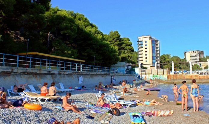 Мисхор, набережная и городской пляж Мисхора, много фото Мисхорский парк, набережная и городской пляж Мисхора