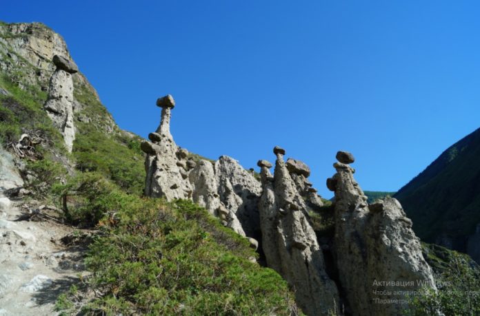 Каменные грибы в долине реки Сотера, Алушта Каменные грибы в долине реки Сотера, Алушта