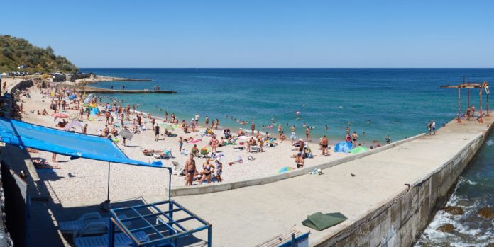 Пляж Толстяк на Радиогорке, пляжи Севастополя Пляж Толстяк на Радиогорке, пляжи Севастополя