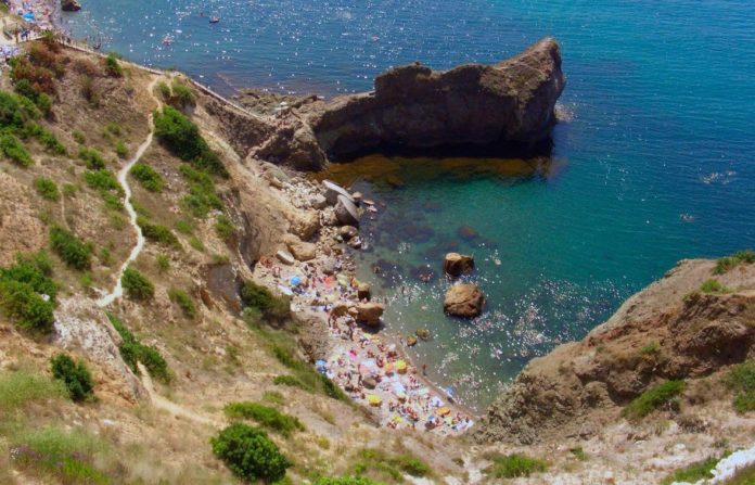 Царский пляж мыс Фиолент Царский пляж мыс Фиолент