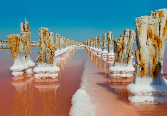 Озеро Сасык-Сиваш, соленое озеро в Евпатории Озеро Сасык-Сиваш, соленое озеро в Евпатории