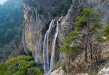 Водопад Учан-Су ("Ялтинский") в Ялте, самый высокий водопад в Крыму и Европе