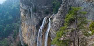 Водопад Учан-Су в Ялте, самый высокий водопад в Крыму и Европе Водопад Учан-Су ("Ялтинский") в Ялте, самый высокий водопад в Крыму и Европе