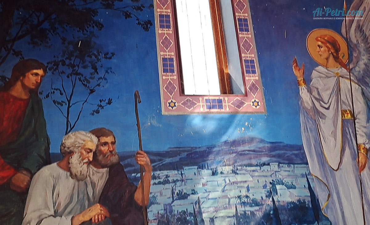 Библейские-настенные-росписи-в-Храме-часовне-Рождества-Христована-Ласпинском-перевале,-Крым