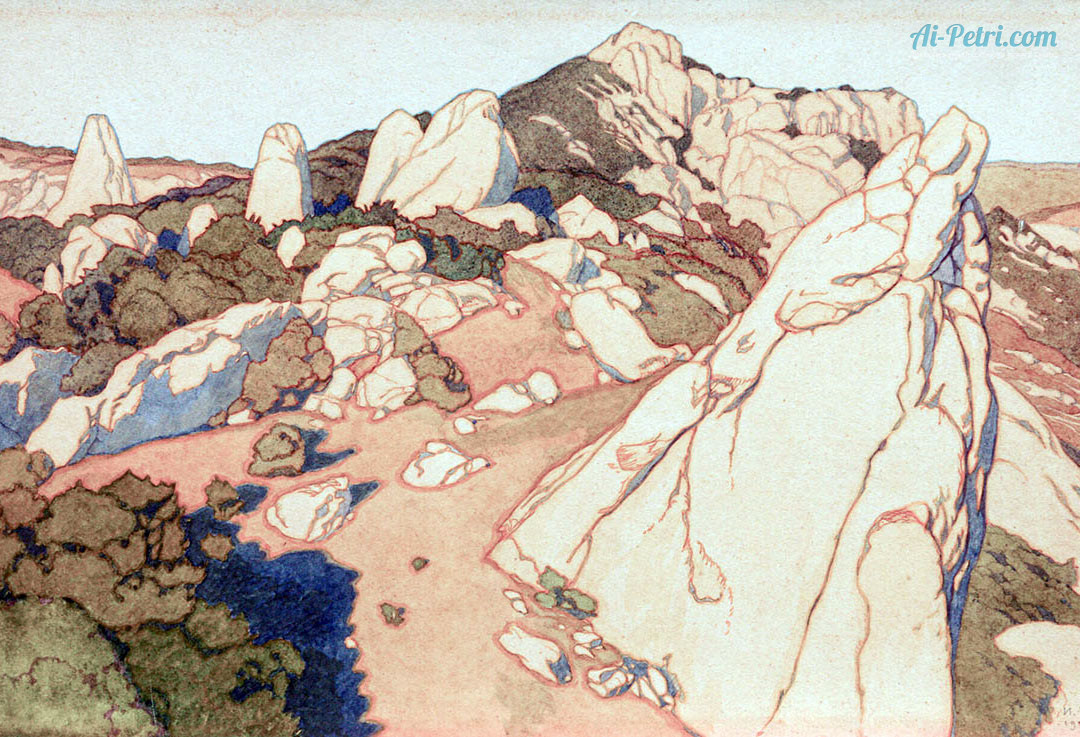 Иван-Билибин,-Ласпи,-Ильяс-Кая-и-Храм-Солнца